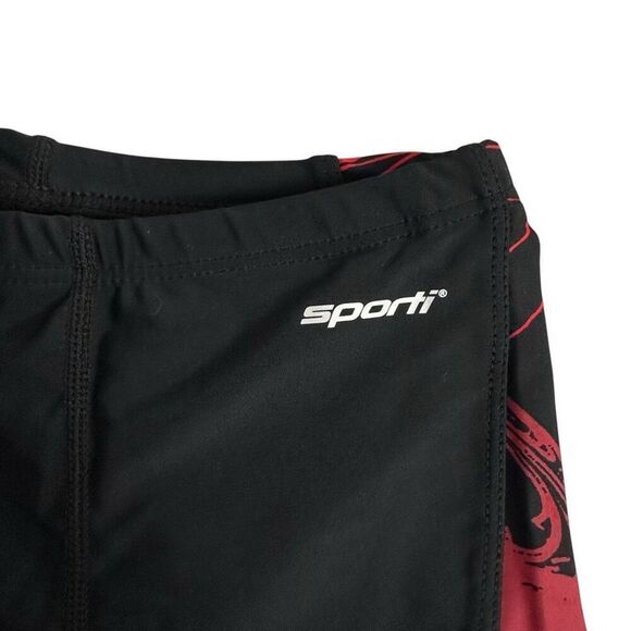 Sporti size 26 Jammer Swimsuit Black Red NEW - Picture 4 of 5
